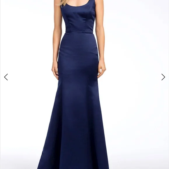 Hayley Paige Occasions | Dresses | Hayley Paige Indigo Navy Bridesmaid Dress  Occasions 5667 | Poshmark